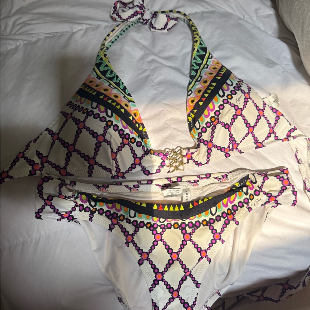 Trina Turk Colorful Geometric Bikini Set - Picture 6 of 8